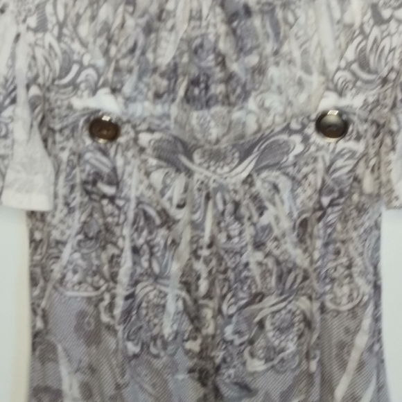 Daytrip Boat Neck white with grey Top size Small - Picture 5 of 7